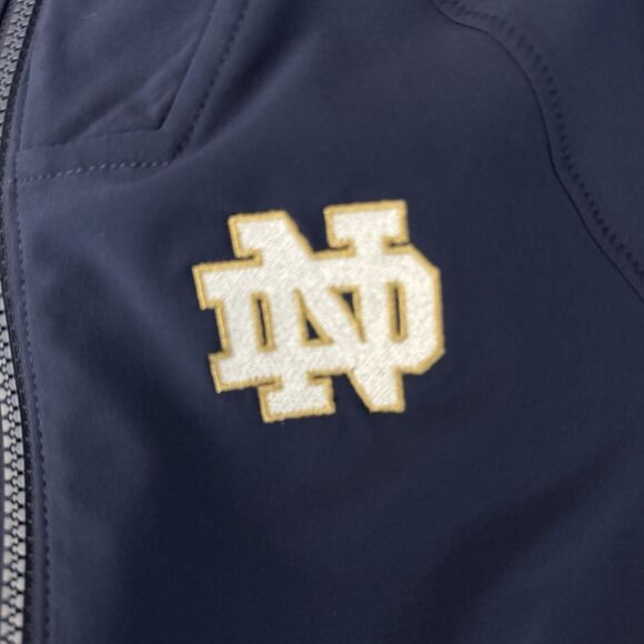 Under Armour Jacket Mens Small Navy Notre Dame Sportswear Fandom Athleisure - Picture 6 of 11